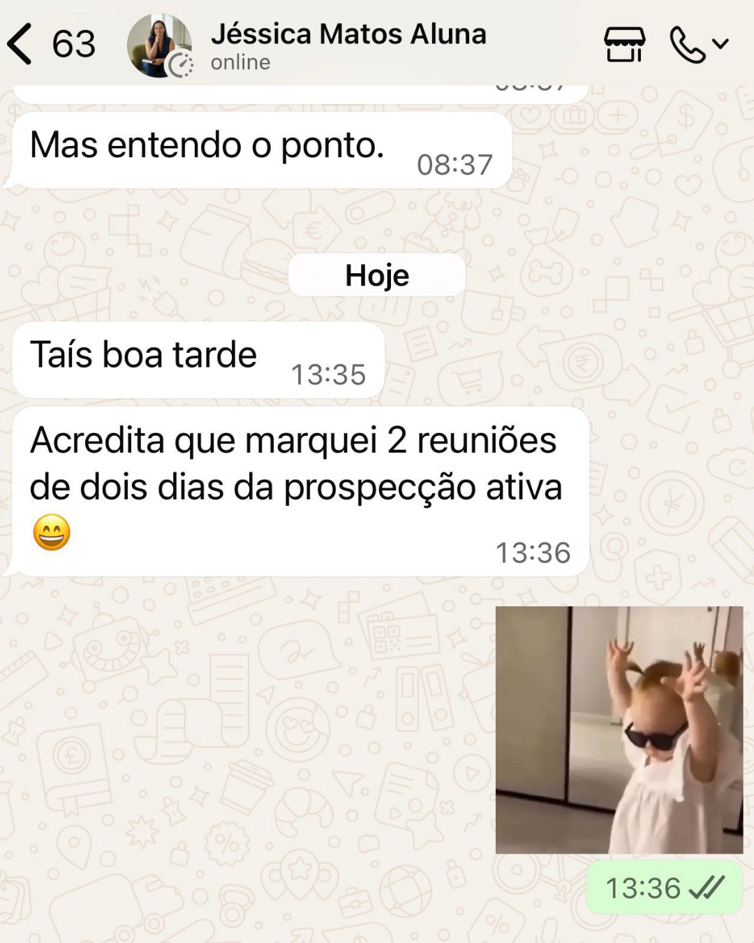 Depoimento de aluna