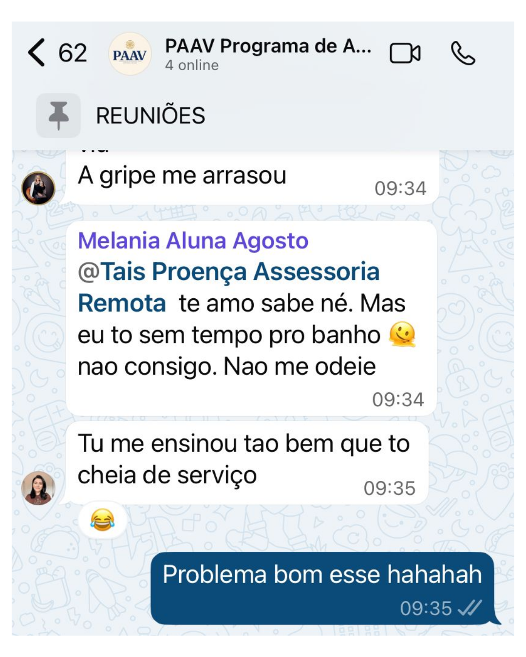 Depoimento de aluna